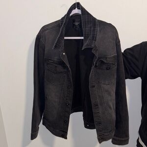 Request Men's Charcoal Denim Jacket